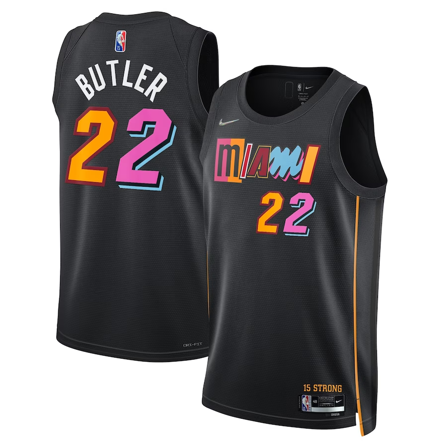KODYSPORTS Premium Basketball Jimmy Butler Miami Heat 2024 City Edition Fan Game Jersey