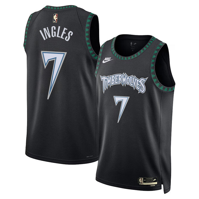 KODYSPORTS Premium Basketball Joe Ingles #7 Minnesota Timberwolves Statement Edition Fan Support Team Jersey - Black