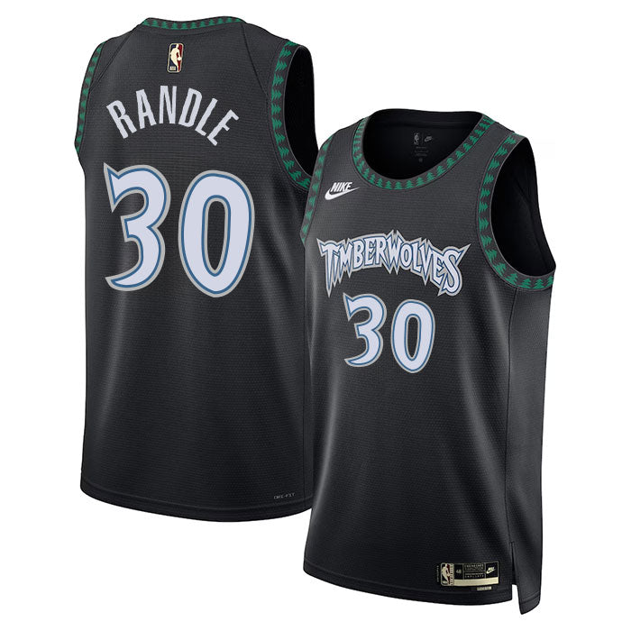 KODYSPORTS Premium Basketball Julius Randle #30 Minnesota Timberwolves Statement Edition Fan Support Team Jersey - Black