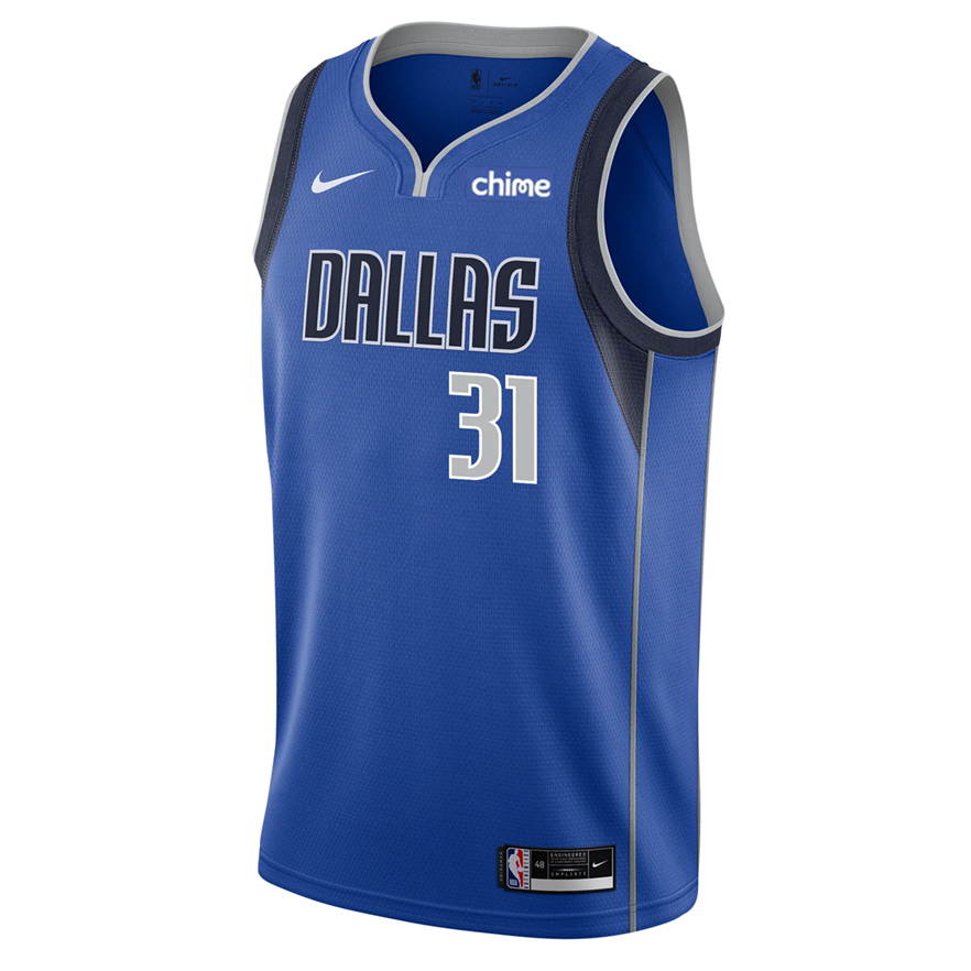 KODYSPORTS Premium Basketball Klay Thompson Dallas Mavericks 2024 Icon Edition Fan Support Team Jersey - Blue