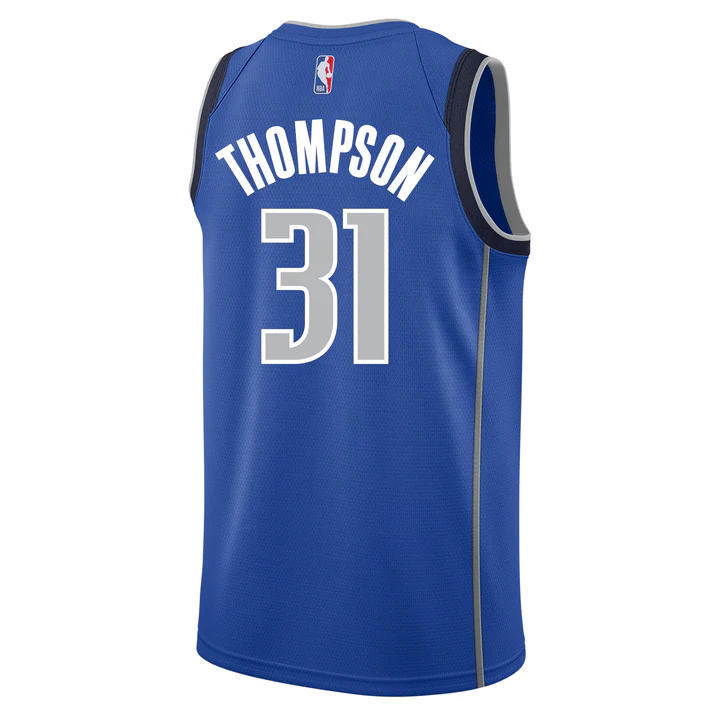 KODYSPORTS Premium Basketball Klay Thompson Dallas Mavericks 2024 Icon Edition Fan Support Team Jersey - Blue