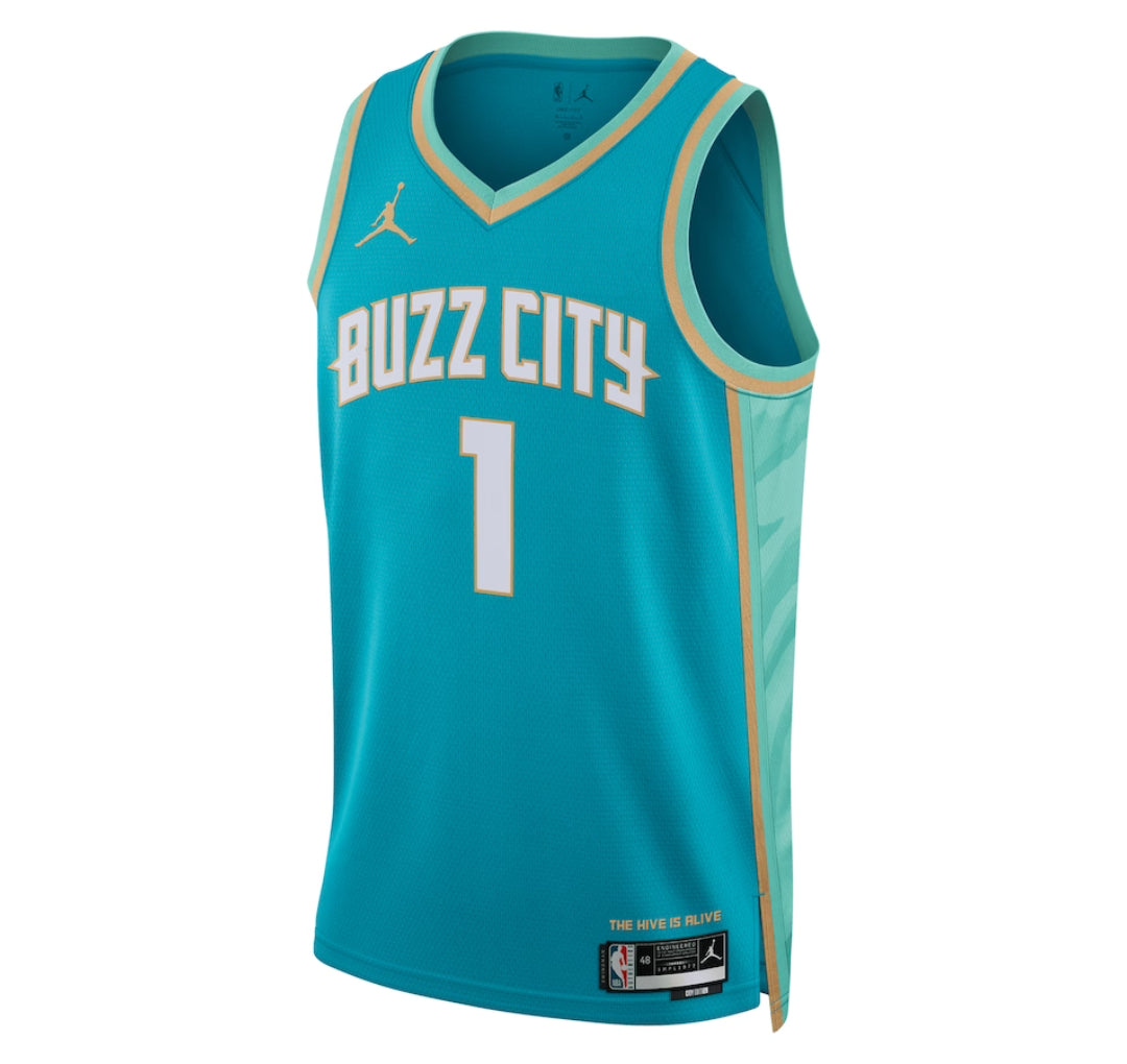 KODYSPORTS Premium Basketball LaMelo Ball Charlotte Hornets 2024 City Edition Fan Game Jersey