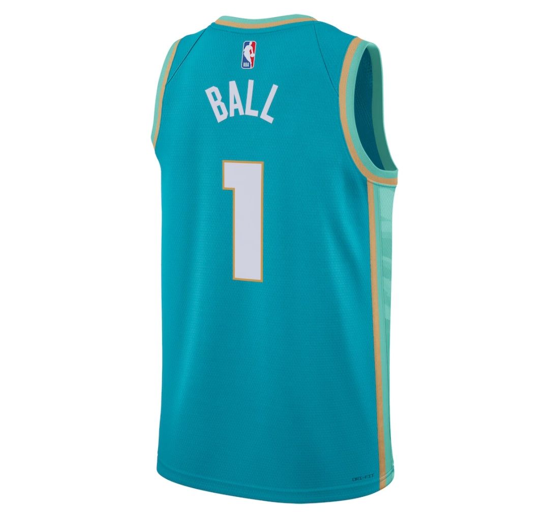 KODYSPORTS Premium Basketball LaMelo Ball Charlotte Hornets 2024 City Edition Fan Game Jersey