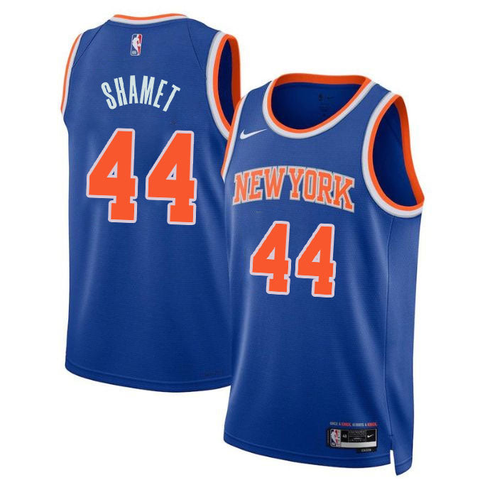KODYSPORTS Premium Basketball Landry Shamet 44 New York Knicks 2024 Icon Edition Fan Support Team Jersey - Blue