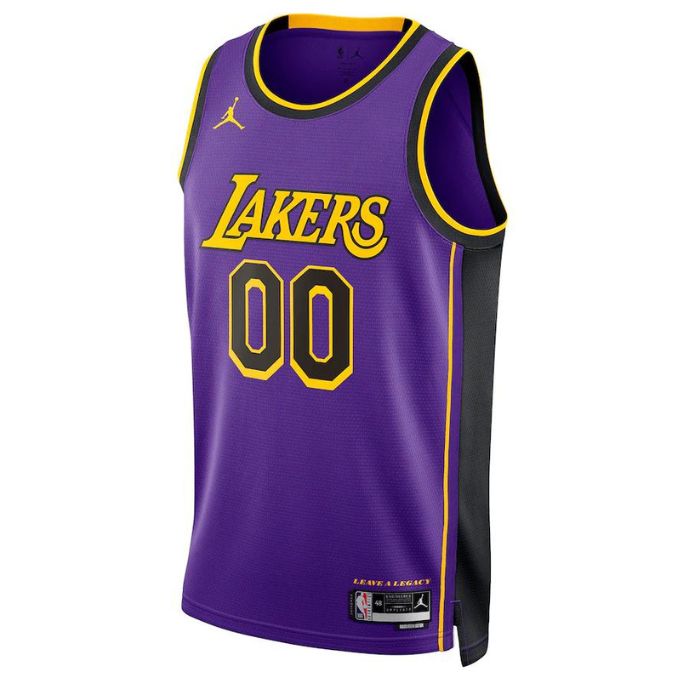 KODYSPORTS Premium Basketball Los Angeles Lakers Unisex 2023/24 Swingman Custom Jersey - Statement Edition - Purple