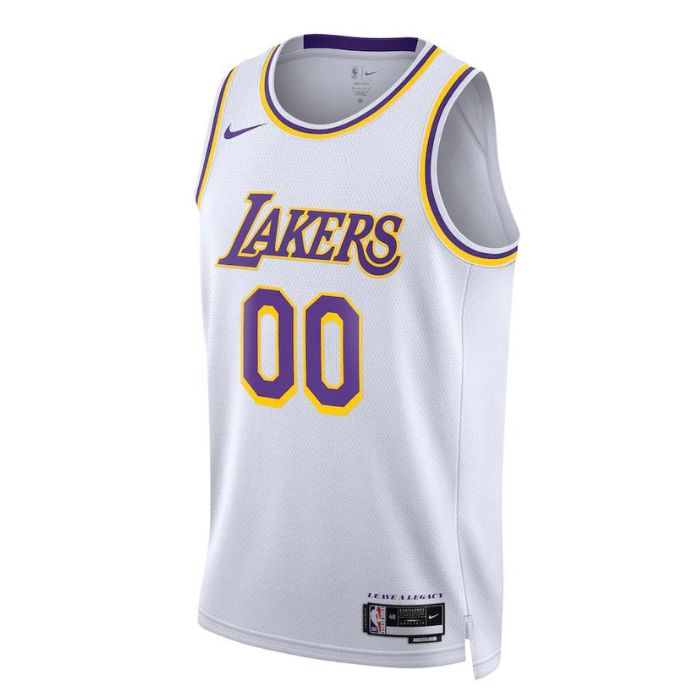 KODYSPORTS Premium Basketball Los Angeles Lakers Unisex 2023/24 Swingman Custom Jersey White - Association Edition