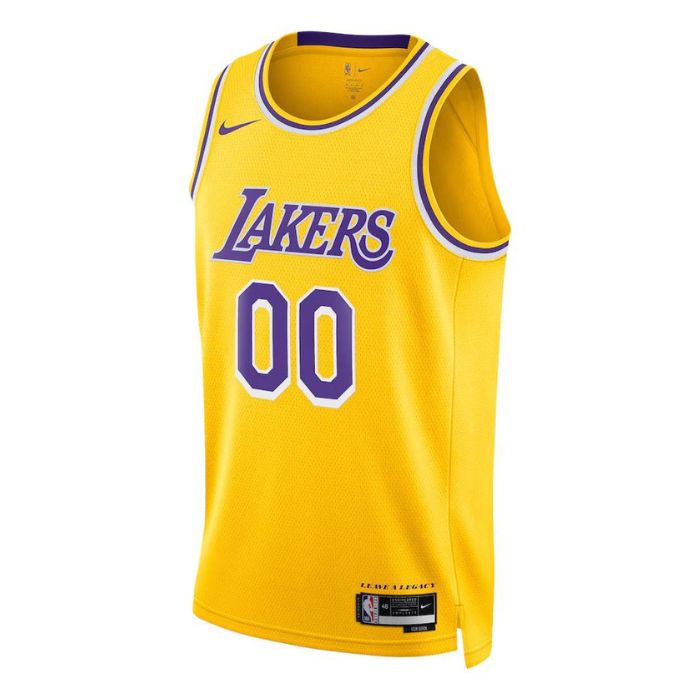 KODYSPORTS Premium Basketball Los Angeles Lakers Unisex 2023/24 Swingman Customized Jersey Gold - Icon Edition