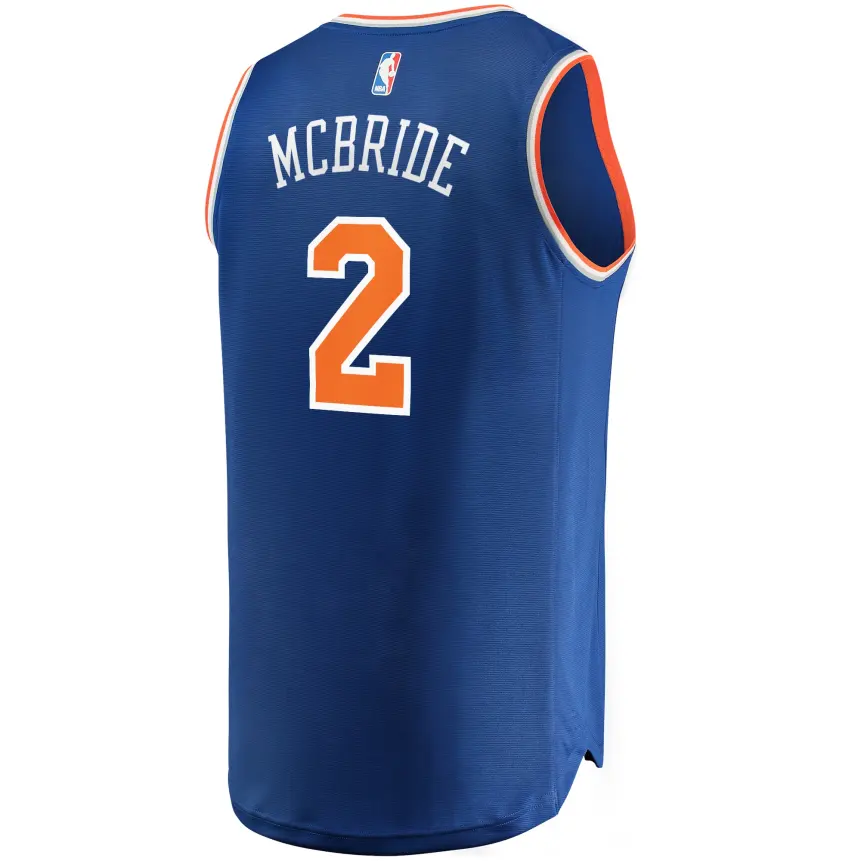 KODYSPORTS Premium Basketball Miles McBride New York Knicks 2023 Icon Edition Fan Game Jersey