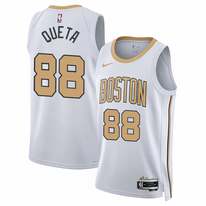 KODYSPORTS Premium Basketball Neemias Queta #88 Boston Celtics City Edition 2025-26 Fan Support Team Jersey - White