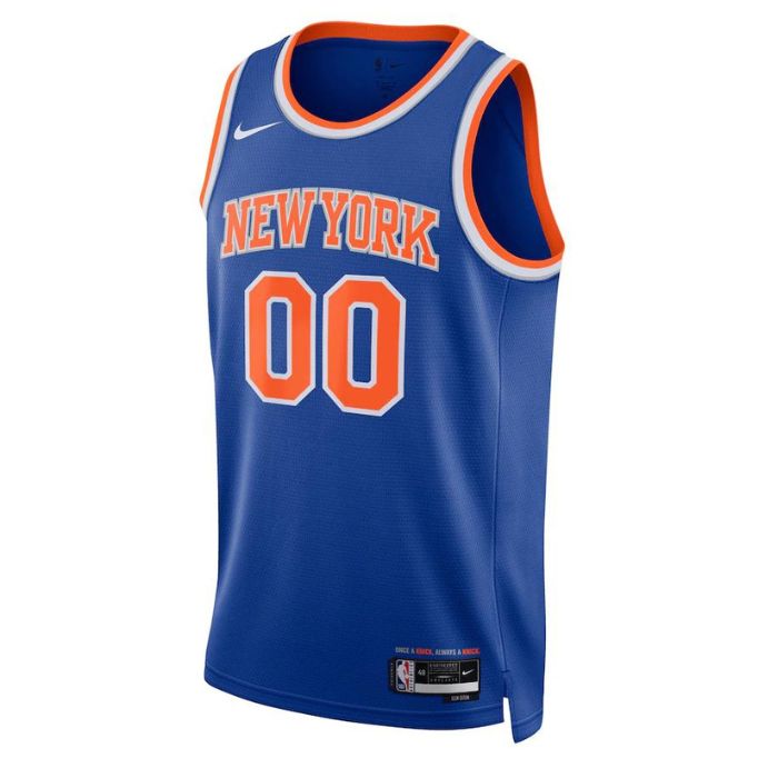 KODYSPORTS Premium Basketball New York Knicks Unisex 2023/24 Swingman Custom Pro Jersey Blue - Icon Edition