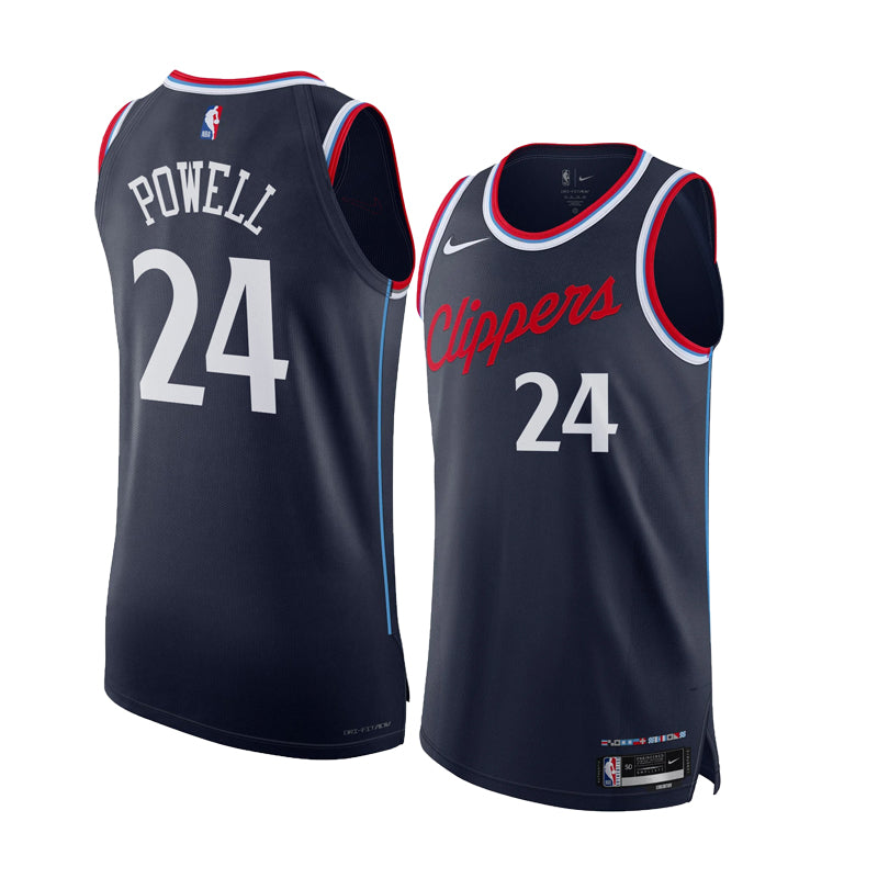 KODYSPORTS Premium Basketball Norman Powell 24 Los Angeles Clippers 2024 Icon Edition Fan Support Team Jersey - Navy