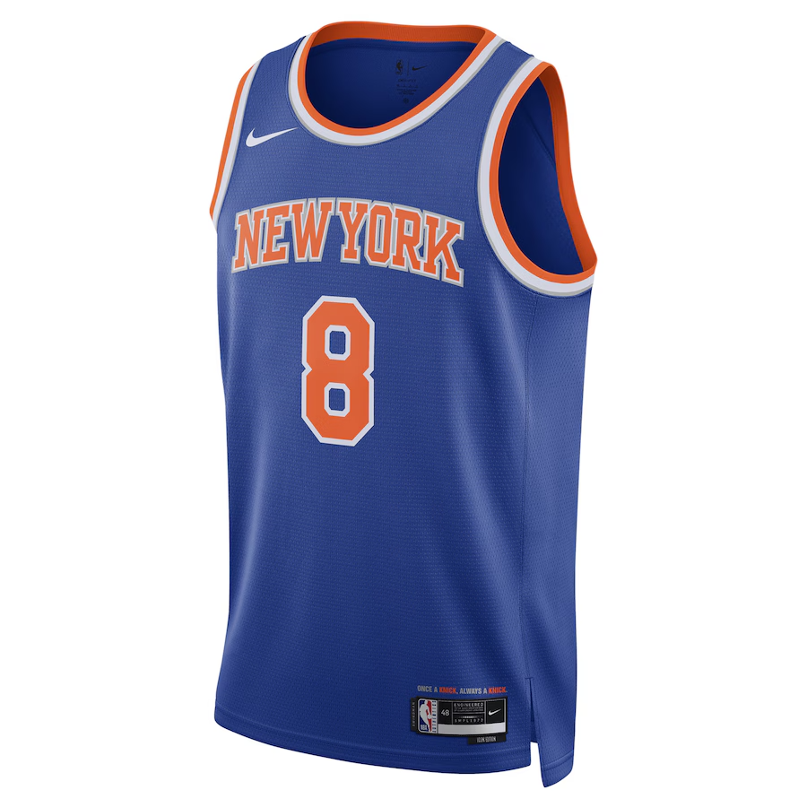 KODYSPORTS Premium Basketball OG Anunoby New York Knicks 2024 Icon Edition Fan Game Jersey