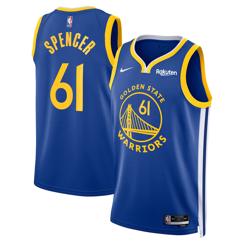 KODYSPORTS Premium Basketball Pat Spencer #61 Golden State Warriors Icon Edition Fan Support Team Jersey - Royal