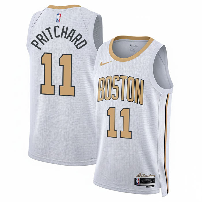 KODYSPORTS Premium Basketball Payton Pritchard #11 Boston Celtics City Edition 2025-26 Fan Support Team Jersey - White