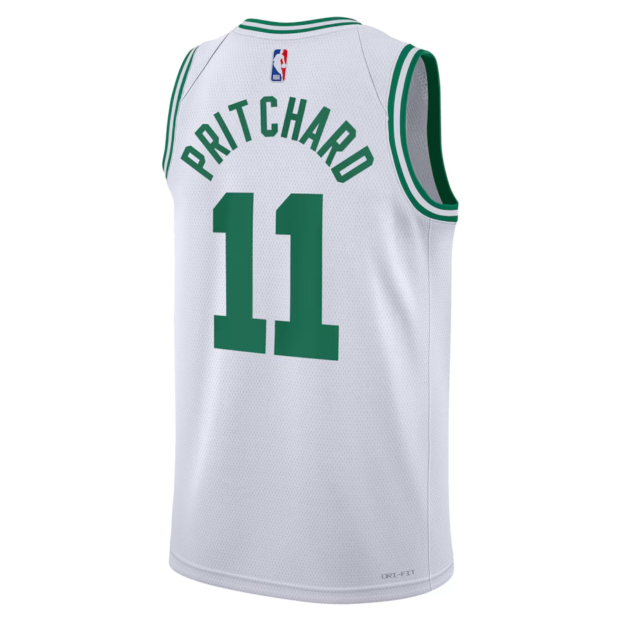 KODYSPORTS Premium Basketball Payton Pritchard Boston Celtics 2024 Association Edition Fan Support Team Jersey - White