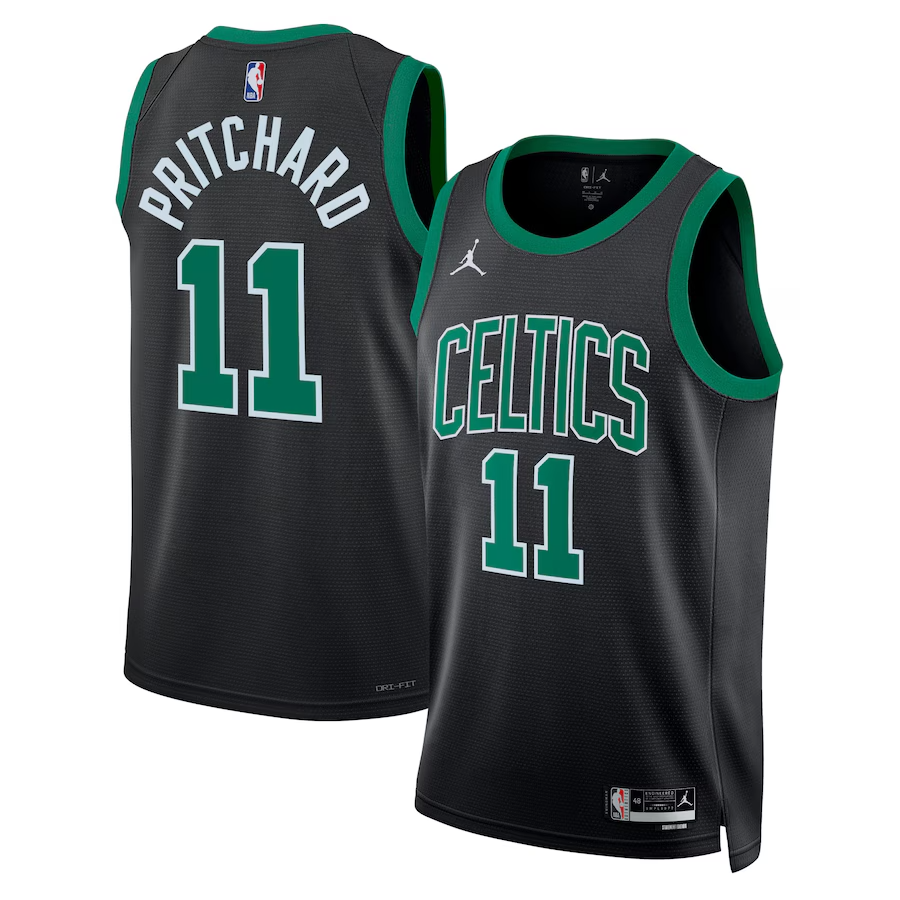 KODYSPORTS Premium Basketball Payton Pritchard Boston Celtics 2024 Statement Edition Fan Support Team Jersey - Black