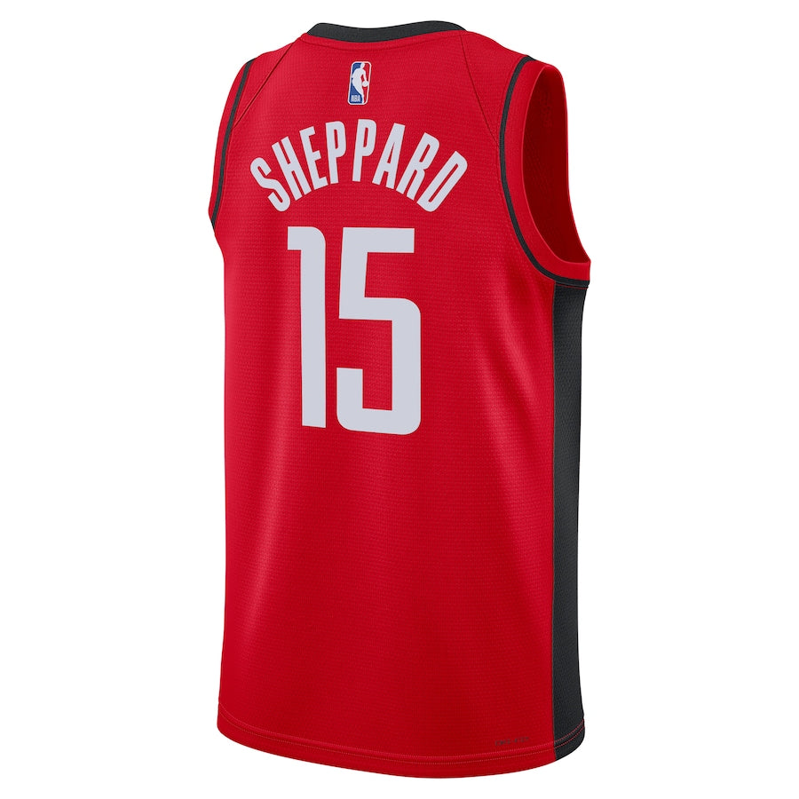 KODYSPORTS Premium Basketball Reed Sheppard Houston Rockets 2024 Icon Edition Fan Support Team Jersey - Red