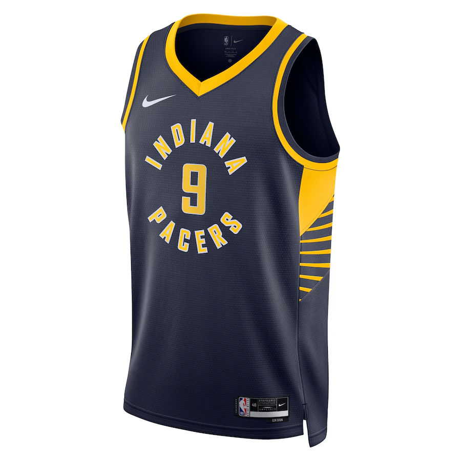 KODYSPORTS Premium Basketball T.J. McConnell Indiana Pacers 2024 Icon Edition Fan Support Team Jersey - Navy