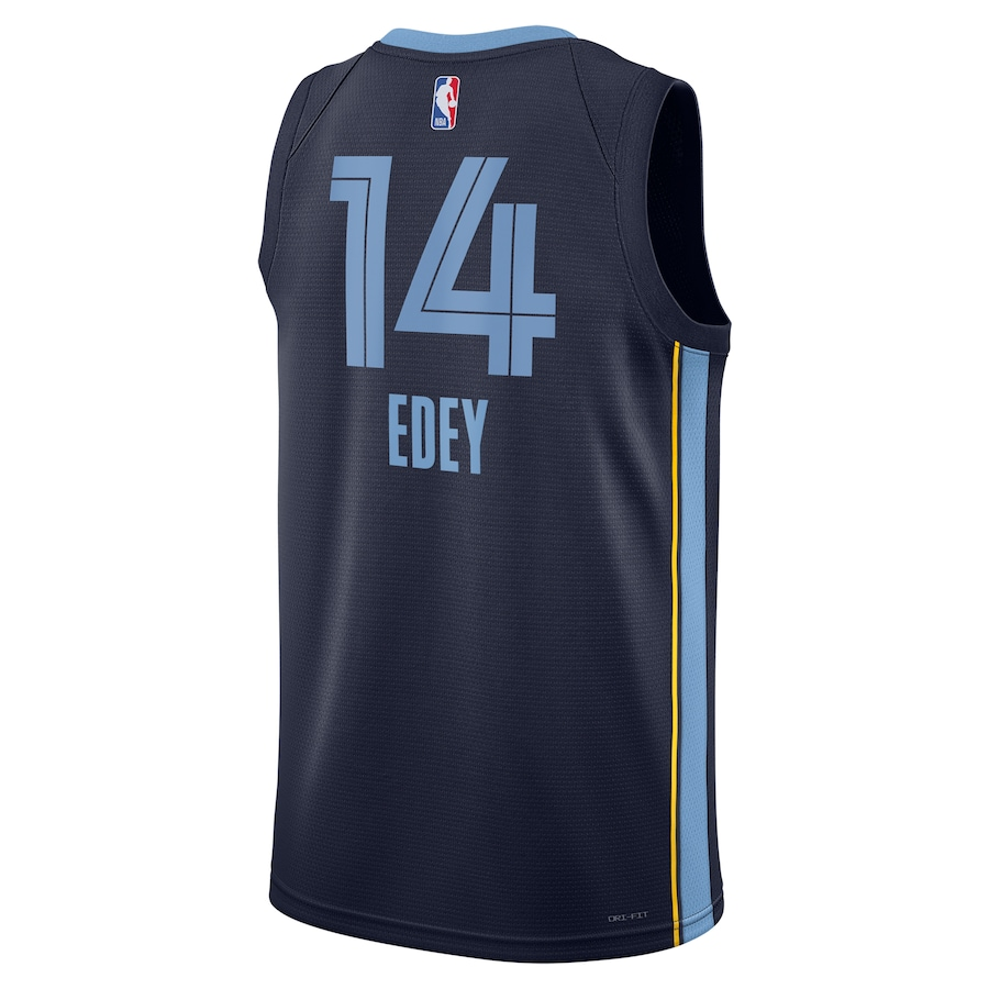 KODYSPORTS Premium Basketball Zach Edey Memphis Grizzlies 2024 Icon Edition Fan Support Team Jersey - Navy